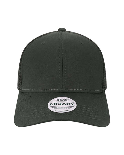 LEGACY Mid-Pro Snapback Trucker Cap MPS #color_Black/ Black