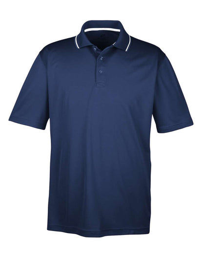 UltraClub Men's Cool & Dry Sport Two-Tone Polo 8406 #color_Navy/ White