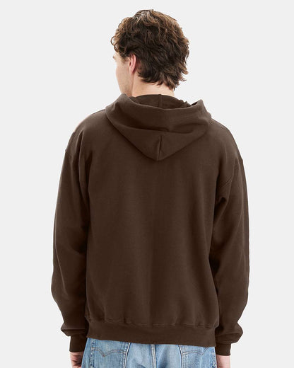 Hanes Unisex Ultimate Cotton® Full-Zip Hooded Sweatshirt F280 #colormdl_Dark Chocolate
