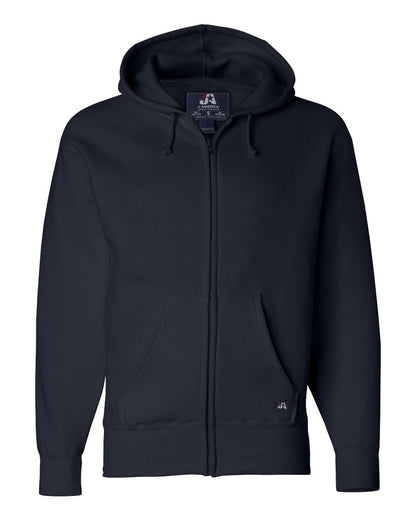 J. America Men's Premium Full-Zip Hooded Sweatshirt 8821 #color_Navy