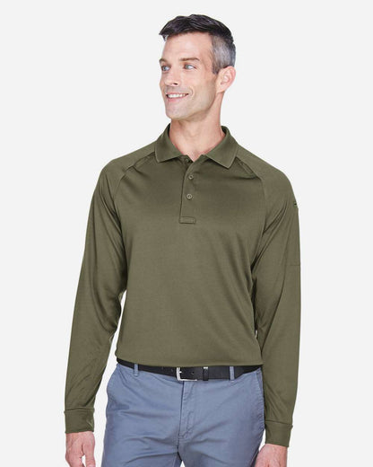 Harriton Men's Advantage Long Sleeve Tactical Polo M211L #colormdl_Tactical Green