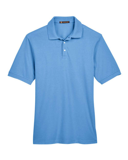 Harriton Men's Easy Blend™ Polo M265 #color_Light College Blue