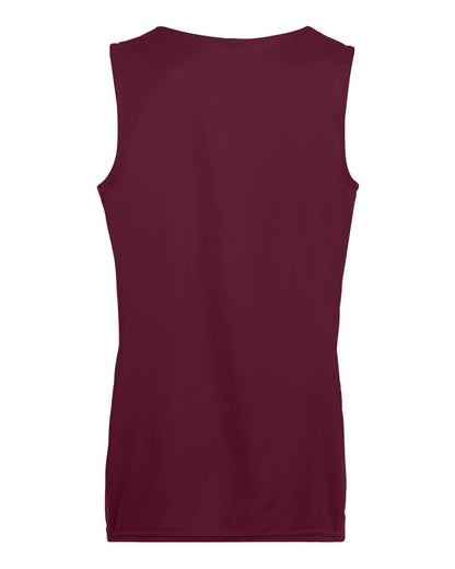 Augusta Sportswear Women's Reversible Wicking Tank Top 147 #color_Maroon/ White