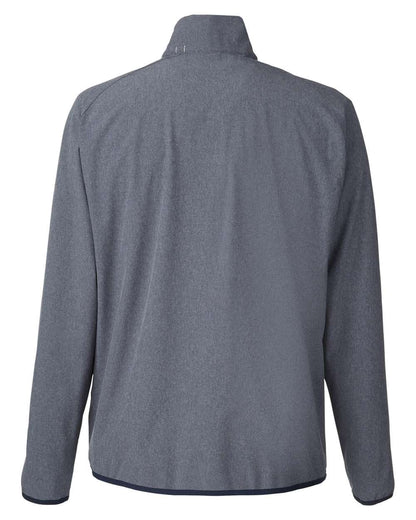 Puma Golf Men's Coastal Woven Quarter-Zip Pullover 538931 #color_Navy Blazer Heather