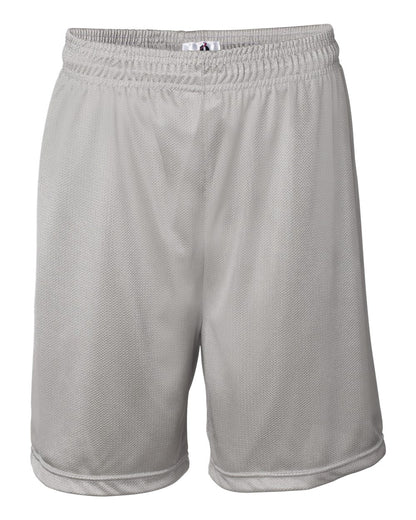 Badger Mini Mesh 7'' Inseam Shorts 7237 #color_Silver