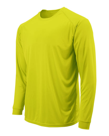Paragon Youth Long Islander Performance Long Sleeve T-Shirt 218Y #color_Safety Green
