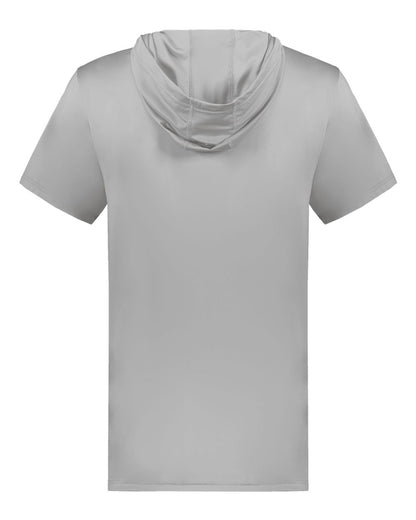 Holloway Men's Hooded T-Shirt Powered by Coolcore 222142 #color_Athletic Grey
