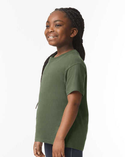 Gildan Youth Softstyle® T-Shirt 64000B #colormdl_Military Green