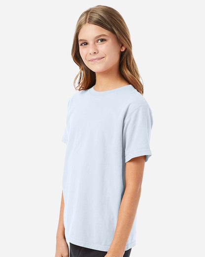 ComfortWash by Hanes Youth Garment-Dyed T-Shirt GDH175 #colormdl_Soothing Blue