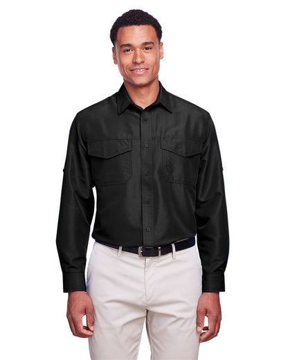 Harriton Men's Key West Performance Staff Shirt M580L #colormdl_Black