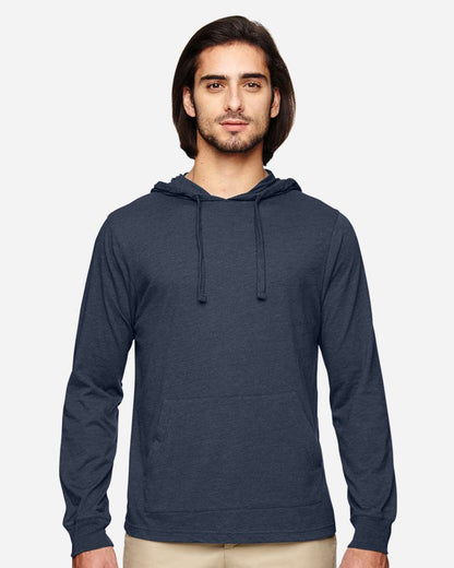 econscious Unisex Eco Jersey Pullover Hooded Long Sleeve T-Shirt EC1085 #colormdl_Water