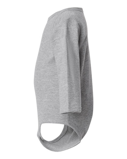Rabbit Skins Infant Fine Jersey Long Sleeve Bodysuit 4421 #color_Heather