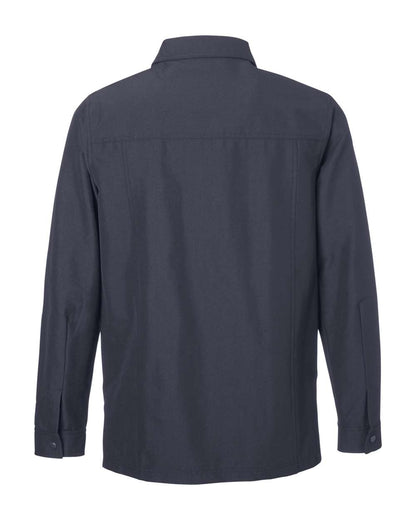 Harriton Unisex Flex Twill Overshirt M72 #color_Dark Charcoal