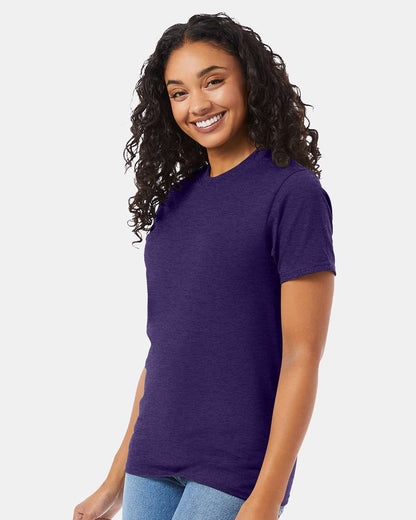 Hanes Unisex Beefy-T® T-Shirt 5180 #colormdl_Grape Smash Heather