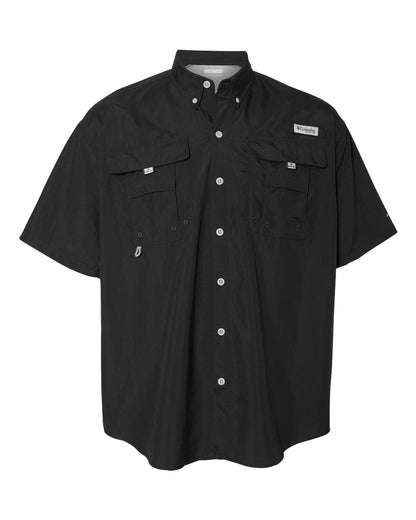 Columbia Men's PFG Bahama™ II Short Sleeve Shirt 212464 #color_Black