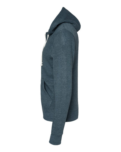 J. America Men's Triblend Full-Zip Hooded Sweatshirt 8872 #color_Navy Triblend