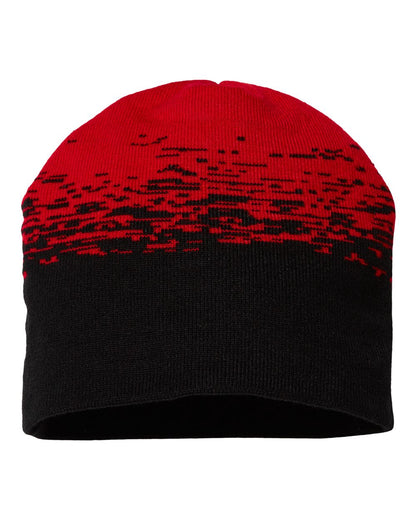 CAP AMERICA USA-Made Static Beanie RKS9 #color_Black/ True Red