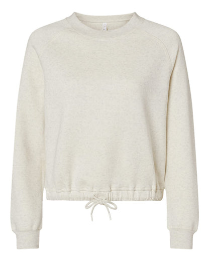 LAT Women's Relaxed 3-End Boxy Fleece Crewneck Sweatshirt 3528 #color_Natural Heather