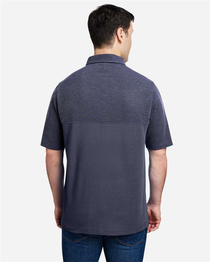 CORE365 Men's Fusion ChromaSoft™ Colorblock Polo CE112C #colormdl_Classic Navy/ Classic Navy Heather