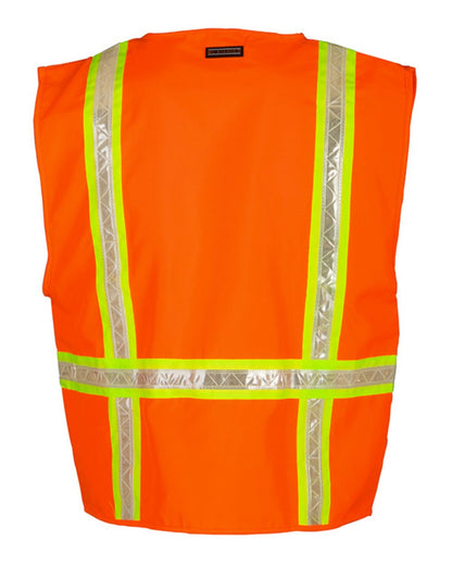 Kishigo Unisex Multi-Pocket Surveyors Vest 1091 #color_Orange