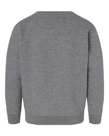 LAT Youth Elevated Fleece Crewneck Sweatshirt 2225 #color_Granite Heather