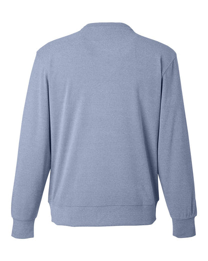 J. America Unisex Element Fleece Crewneck Sweatshirt 8761 #color_Navy