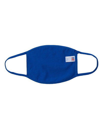 Bayside USA-Made 100% Cotton Face Mask 1900 #color_Royal Blue