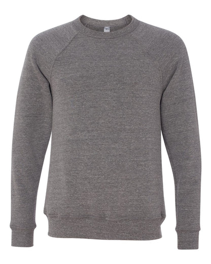 BELLA + CANVAS Unisex Sponge Fleece Raglan Crewneck Sweatshirt 3901 #color_Grey Triblend