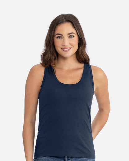 Next Level Women's Cotton Tank 3933 #colormdl_Midnight Navy