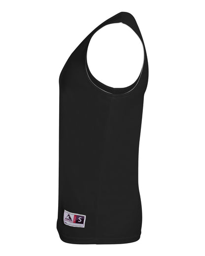 Augusta Sportswear Youth Reversible Wicking Tank Top 149 #color_Black/ White