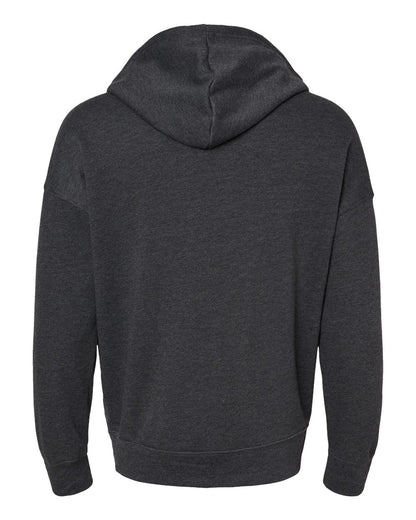 BELLA + CANVAS Sponge Fleece DTM Full-Zip Hoodie 3759 #color_Dark Grey Heather