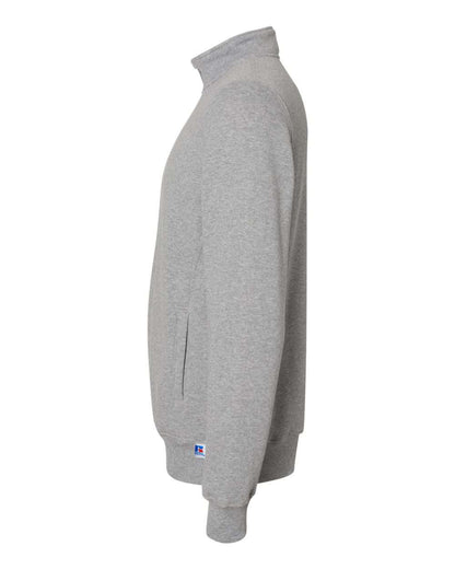 Russell Athletic Unisex Dri Power® Quarter-Zip Cadet Collar Sweatshirt 1Z4HBM #color_Oxford
