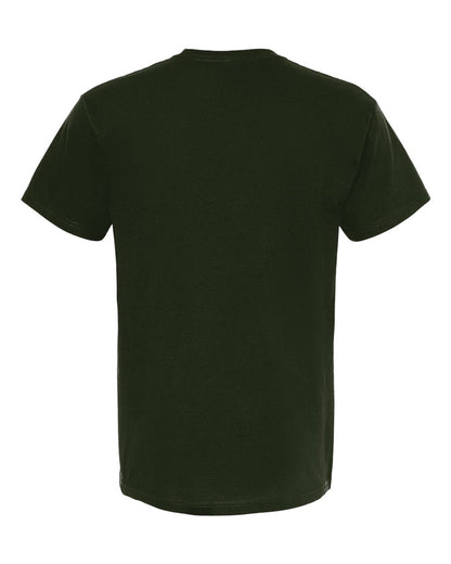M&O Men's Gold Soft Touch T-Shirt 4800 #color_Forest Green