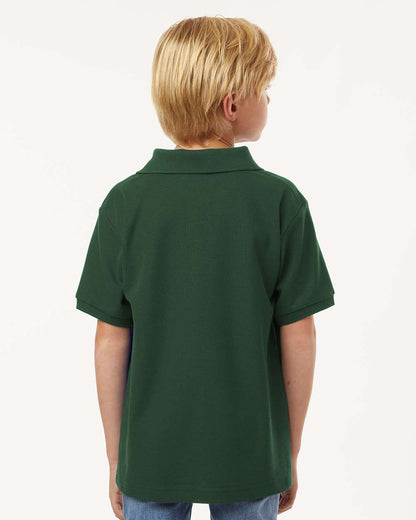 AllPro Youth Pique Polo 62800Y #colormdl_Forest Green