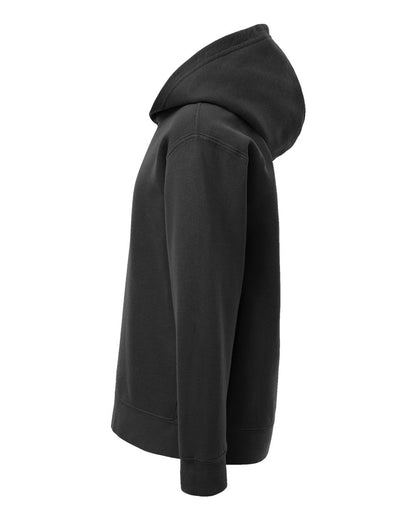 Comfort Colors Youth Garment-Dyed Lightweight Fleece Hooded Sweatshirt 1467Y #color_Black