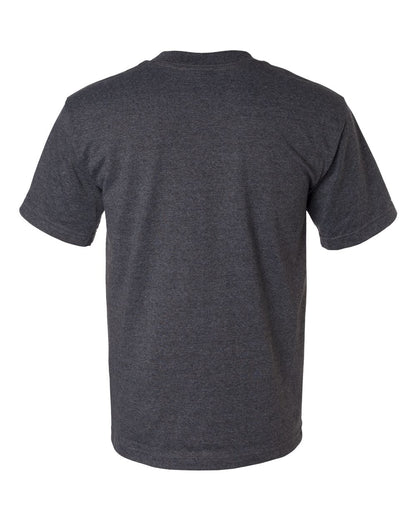 Bayside USA-Made 50/50 T-Shirt 1701 #color_Charcoal Heather