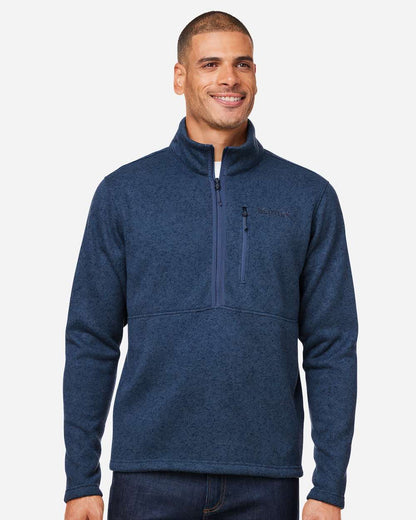 Marmot Men's Drop Line Half-Zip Jacket M16221 #colormdl_Arctic Navy Heather