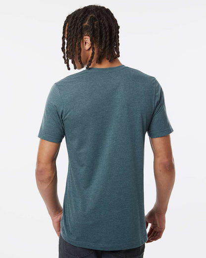 Tultex Combed CVC T-Shirt 602CVC #colormdl_Heather Deep Teal