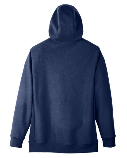Team 365 Unisex Zone HydroSport™ Heavyweight Full-Zip Hooded Sweatshirt TT95 #color_Sport Dark Navy
