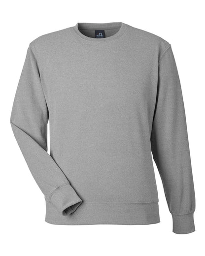 J. America Unisex Element Fleece Crewneck Sweatshirt 8761 #color_Grey