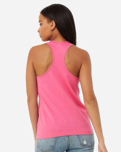 BELLA + CANVAS Women's Jersey Racerback Tank 6008 #colormdl_Charity Pink