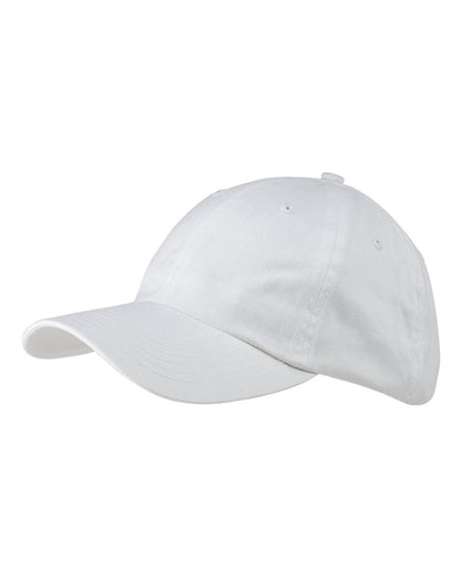 Big Accessories Youth Classic Brushed Twill Cap BX001Y #color_White