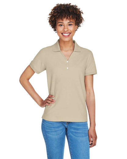 Devon & Jones Women's Pima Piqué Polo D100W #colormdl_Stone