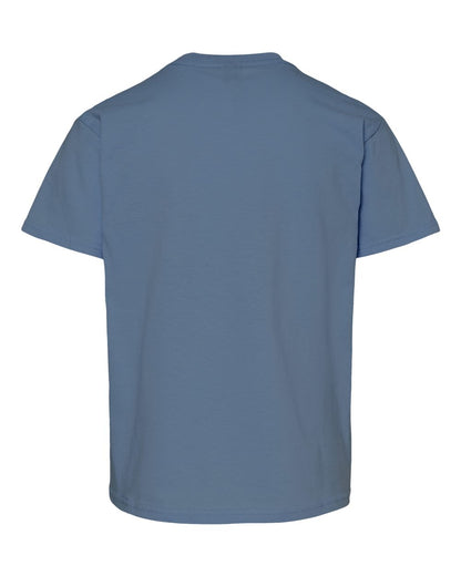 Gildan Youth Light Cotton T-Shirt 3000B #color_Indigo Blue