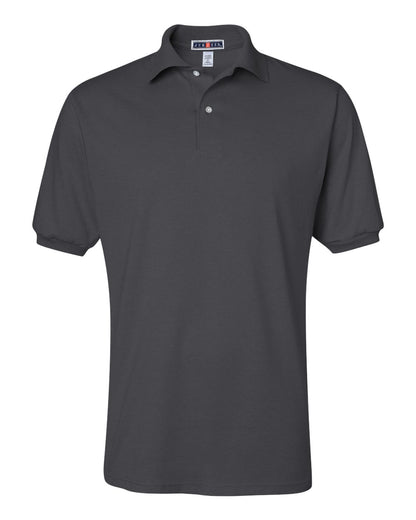JERZEES Men's SpotShield® 50/50 Polo 437MSR #color_Charcoal Grey