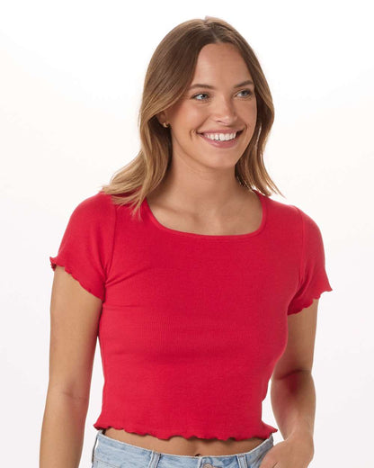 Boxercraft Women's Baby Rib T-Shirt BW2403 #color_Red