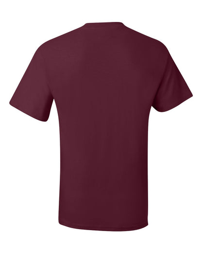 Hanes Men's Beefy-T® Pocket T-Shirt 5190 #color_Maroon