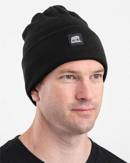 Berne Apparel Heritage Knit Cuff Beanie H150 #colormdl_Black