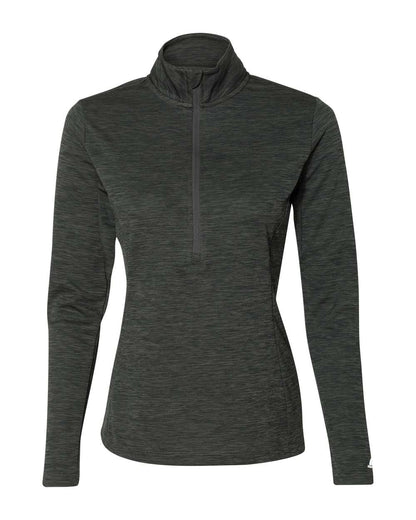 Russell Athletic Women's Striated Quarter-Zip Pullover QZ7EAX #color_Stealth