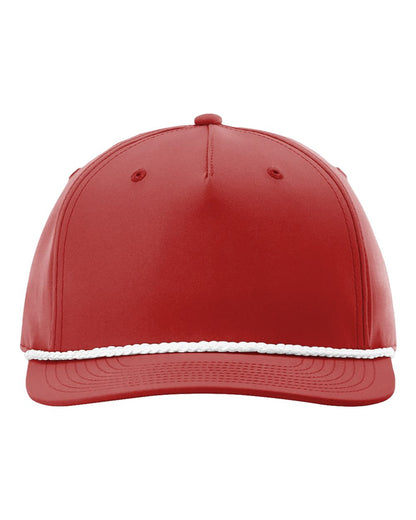 Richardson Five Panel Classic Rope Cap 258 #color_Red/ White